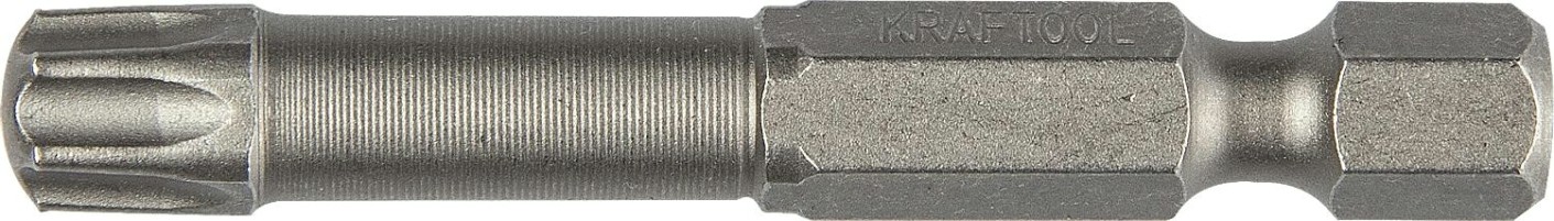 Бита для заворачивания KRAFTOOL X-DRIVE Т40 торсионные кованые, обточенные, 50мм, 2шт. [26125-40-50-2]