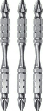 Бита для заворачивания MAKITA B-12790 двустороняя Silver Torsion PZ2, 85 мм, E-form (MZ)