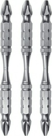 Бита для заворачивания MAKITA B-21864 двусторонняя Silver Torsion PH2, 110 мм, E-form (M