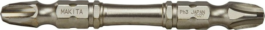 Бита для заворачивания MAKITA B-21870 двусторонняя Silver Torsion PH3, 65 мм, E-form (MZ