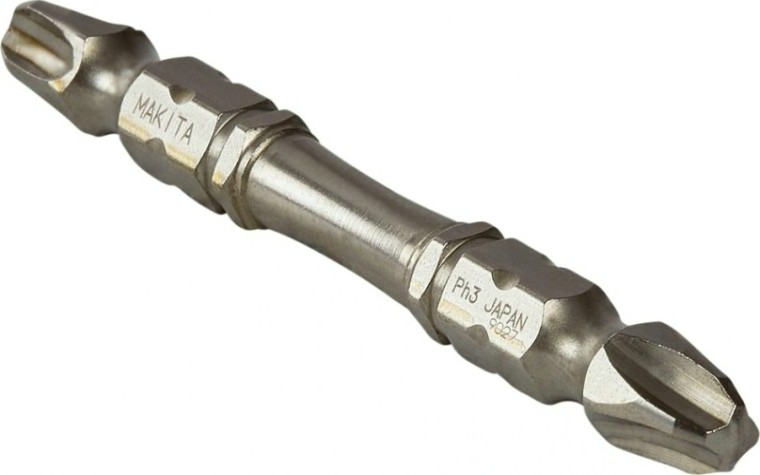 Бита для заворачивания MAKITA B-21870 двусторонняя Silver Torsion PH3, 65 мм, E-form (MZ