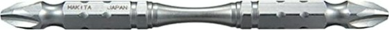 Бита для заворачивания MAKITA B-21939 двустороняя Silver Torsion PZ2, 110 мм, E-form (MZ