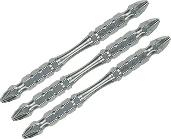 Бита для заворачивания MAKITA B-21945 двустороняя Silver Torsion PZ3, 110 мм, E-form (MZ