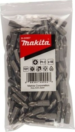 Бита для заворачивания MAKITA B-24957 PH2, 25 мм, C-form, 100 шт.
