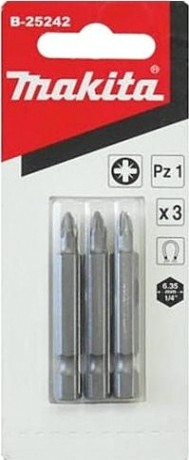Бита для заворачивания MAKITA B-25242 PZ1, 50 мм, E-form (MZ), 3 шт.