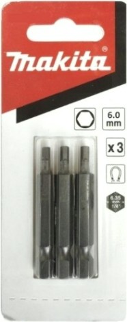 Бита для заворачивания MAKITA B-25476 HEX6.0, 50 мм, E-form (MZ), 3 шт.