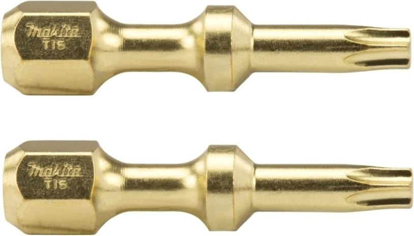 Бита для заворачивания MAKITA B-42254 Impact Gold Shorton T15, 30 мм, E-form (MZ), 2 шт.