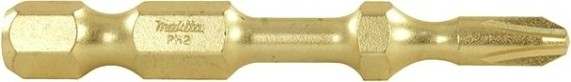 Бита для заворачивания MAKITA B-62365 Impact Gold Slim PZ2, 50 мм, E-form (MZ), 2 шт.