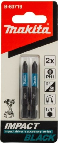 Бита для заворачивания MAKITA B-63797 Impact Black T25, 50 мм, E-form (mz), 2 шт.