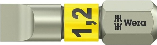 Бита для заворачивания, нержавеющая сталь WERA 3800/1 TS 1,2 х 6,5 х 25 мм WE-071002 [WE-071002]