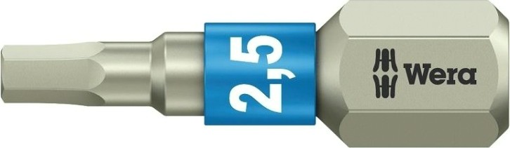 Бита для заворачивания, нержавеющая сталь WERA 3840/1 TS 2,5 мм, 25 мм WE-071072 [WE-071072]