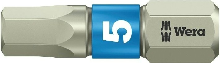 Бита для заворачивания, нержавеющая сталь WERA 3840/1 TS 5,0 мм, 25 мм WE-071075 [WE-071075]
