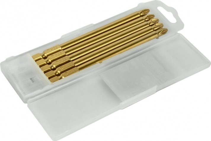 Бита для заворачивания ПРАКТИКА "Эксперт" PZ-2х110мм Tin отверточная (5шт) [034-946]