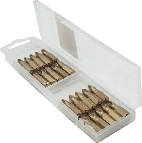 Бита для заворачивания ПРАКТИКА "Эксперт" PZ-2х25мм Tin отверточная (20шт) [036-902]