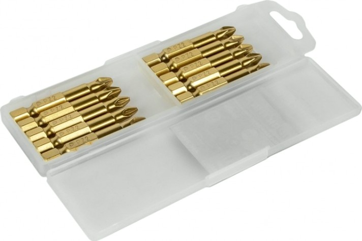 Бита для заворачивания ПРАКТИКА "Эксперт" PZ-2х50мм Tin отверточная (10шт) [036-964]