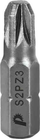 Бита для заворачивания ПРАКТИКА "Мастер" PZ-3х25мм отверточная (3шт) [776-270]