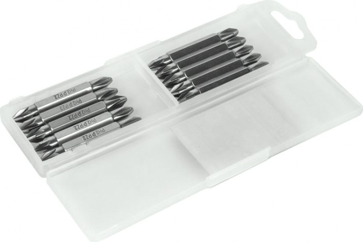 Бита для заворачивания ПРАКТИКА "Профи" двусторонняя PH-2 / PZ-2х50мм отверточная (10шт) [036-810]