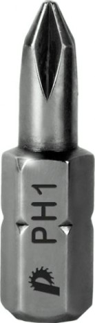 Бита для заворачивания ПРАКТИКА "Профи" PH-1х25мм отверточная (2шт) [035-561]