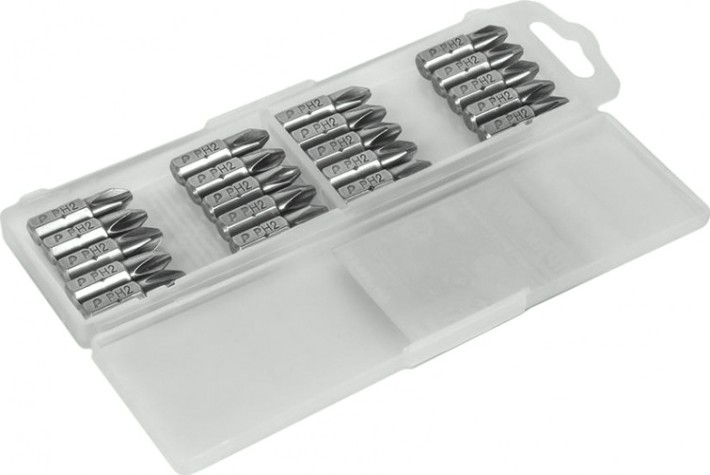 Бита для заворачивания ПРАКТИКА "Профи" PH-2х25мм отверточная (20шт) [035-585]