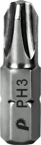 Бита для заворачивания ПРАКТИКА "Профи" PH-3х25мм отверточная (2шт) [035-592]