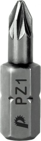 Бита для заворачивания ПРАКТИКА "Профи" PZ-1х25мм отверточная (2шт) [035-608]