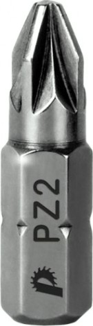 Бита для заворачивания ПРАКТИКА "Профи" PZ-2х25мм отверточная (2шт) [035-615]