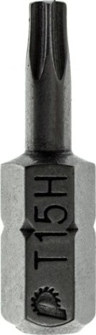 Бита для заворачивания ПРАКТИКА "Профи" Torx Tamper-15х25мм отверточная (2шт) [035-646]