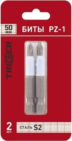 Бита для заворачивания TRIGGER 84970 ПРОФИ PZ-1 50мм (2шт.) [тов-151824]