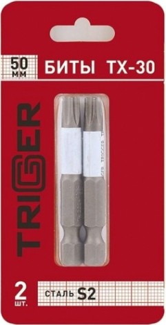 Бита для заворачивания TRIGGER 84976 ПРОФИ TORX-30 50мм (2шт.) [тов-151826]