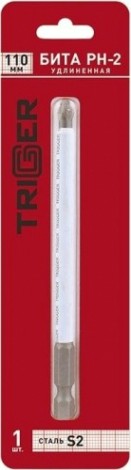 Бита для заворачивания TRIGGER 84984 ПРОФИ PH-2 удлиненная 110мм [тов-128292]