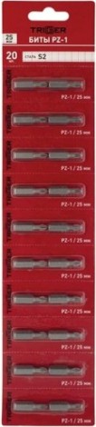 Бита для заворачивания TRIGGER 85963 ПРОФИ PZ-1 25мм, 20шт. [тов-208834]