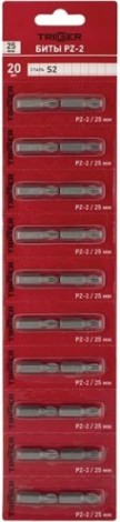 Бита для заворачивания TRIGGER 85964 ПРОФИ PZ-2 25мм, 20шт. [тов-208835]