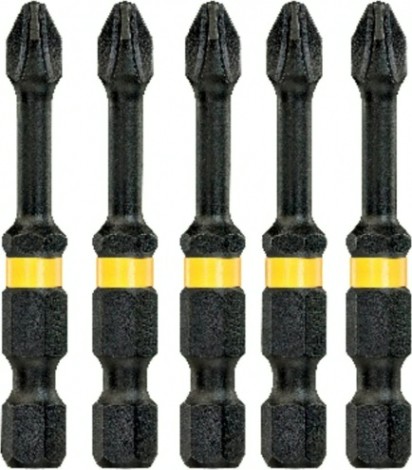 Бита для заворачивания ударная DeWALT РH1х50 мм (5шт) IMPACT TORSION DT7997T-QZ [DT7997T-QZ]