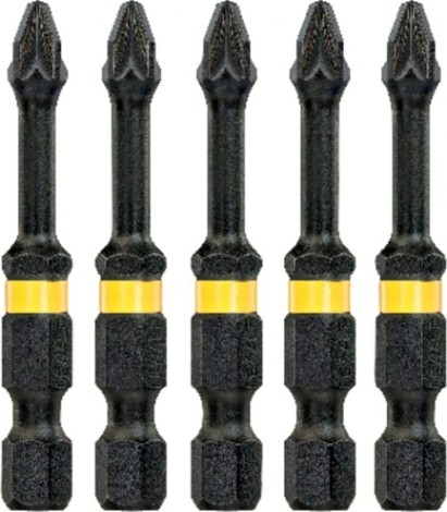 Бита для заворачивания ударная DeWALT РZ2х50 мм (5шт) IMPACT TORSION DT7391T [DT7391T-QZ]
