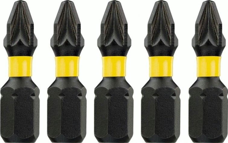 Бита для заворачивания ударная DeWALT РZ3х25 мм (5шт) IMPACT TORSION DT7388T [DT7388T-QZ]