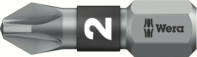 Бита для заворачивания WERA 855/1 BTZ PZ2, 25 мм WE-056722 [WE-056722]