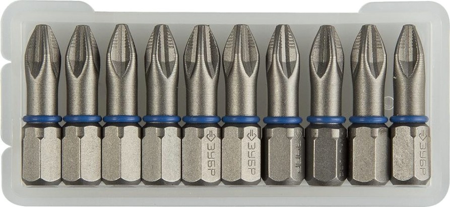 Бита для заворачивания ЗУБР ЭКСПЕРТ торсионные кованые, обточенные, 1/4", pz2, 25мм, 1 [26013-2-25-10]