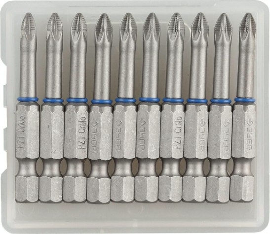 Бита для заворачивания ЗУБР ЭКСПЕРТ торсионные кованые, обточенные, e 1/4", pz1, 50мм, [26013-1-50-10]