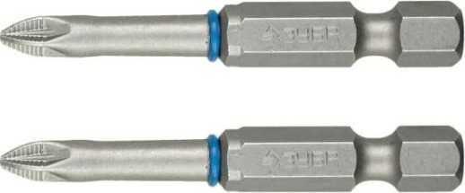 Бита для заворачивания ЗУБР ЭКСПЕРТ торсионные кованые, обточенные,e 1/4", pz2, 50мм, [26013-2-50-2]