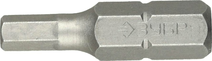 Бита для заворачивания ЗУБР МАСТЕР кованые, 1/4", hex4, 25мм, 2шт [26007-4-25-2]