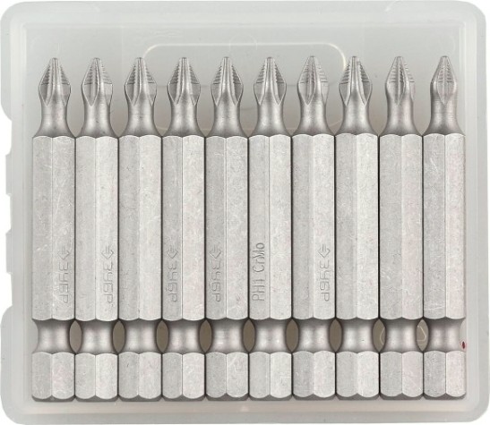 Бита для заворачивания ЗУБР МАСТЕР кованые, e 1/4", ph1, 50мм, 10шт [26001-1-50-10]