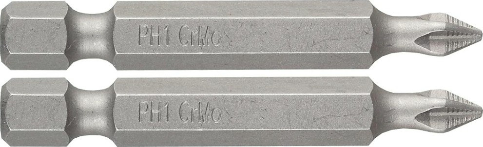 Бита для заворачивания ЗУБР МАСТЕР кованые, e 1/4", ph1, 50мм, 2шт [26001-1-50-2]