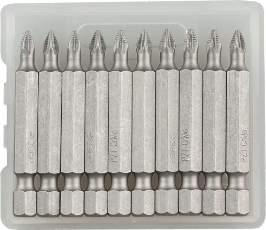 Бита для заворачивания ЗУБР МАСТЕР кованые, e 1/4", pz1, 50мм, 10шт [26003-1-50-10]