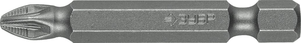 Бита для заворачивания ЗУБР МАСТЕР кованые, e 1/4", pz2, 50мм, 2шт [26003-2-50-2]