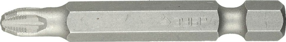 Бита для заворачивания ЗУБР МАСТЕР кованые, e 1/4", pz3, 50мм, 2шт [26003-3-50-2]