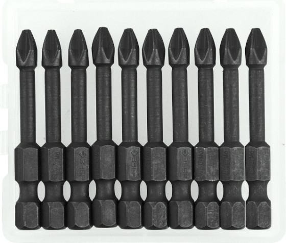 Бита для заворачивания ЗУБР ПРОФЕССИОНАЛ e 1/4", ph2, 50мм, 10шт [26021-2-50-S10]