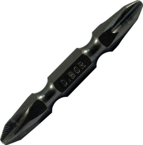 Бита намагниченная двухстор. D.BOR MAGNETIC PH2 х PH2 50 мм TORSION (D-MA-P2P2-050-010) [D12-DMAP2P2050010]