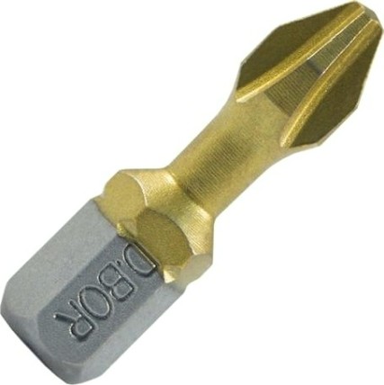 Бита с покрытием нитридтитана D.BOR PH1, 25 мм TORSION (D-THT-PH01-025-010) [D04-DTHTPH01025010]