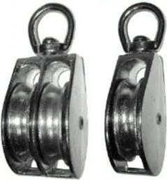 Блок 15 мм двойной с металлическим диском