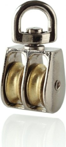 Блок 25 мм двойной с металлическим диском [00000289]